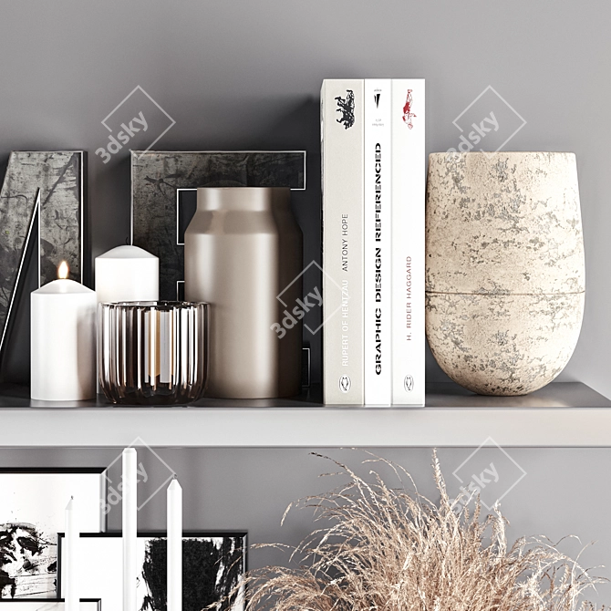 Elegant Decor Set 2017 3D model image 4