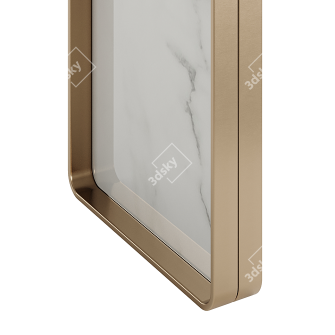 Luxury Gold Console: Exquisite Private Label Design 3D model image 16