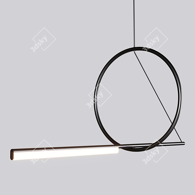 Modern Pendant Lighting - Cercle & Trait by CVL Luminaires 3D model image 4