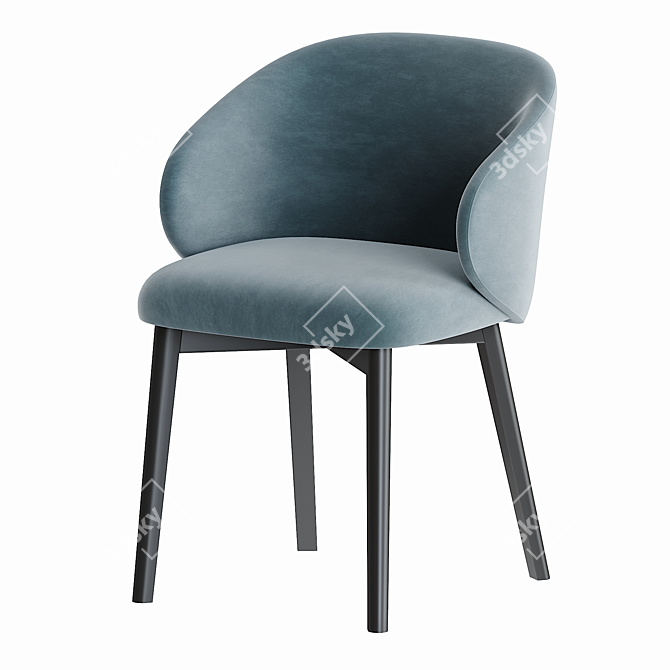Connubia Tuka Armchair - Stylish and Functional 3D model image 2