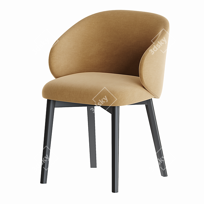 Connubia Tuka Armchair - Stylish and Functional 3D model image 4