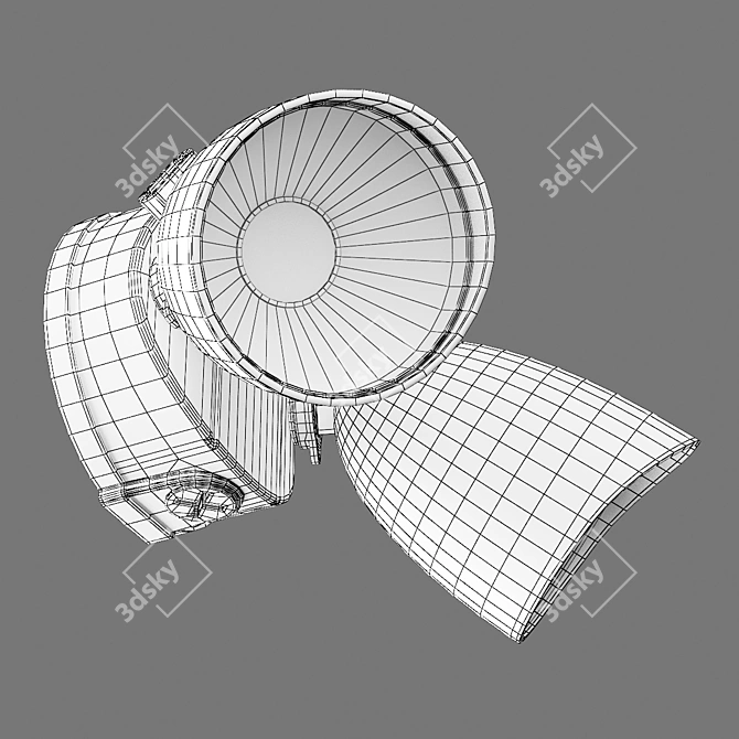 Diva Lightstar LED Outdoor Wall Light 3D model image 5