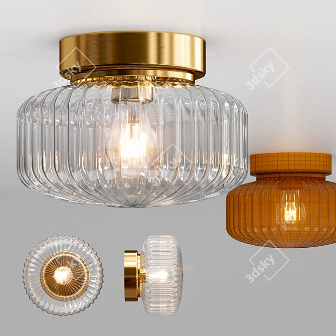 SOLKLINT Ceiling Light Fixture 3D model image 2