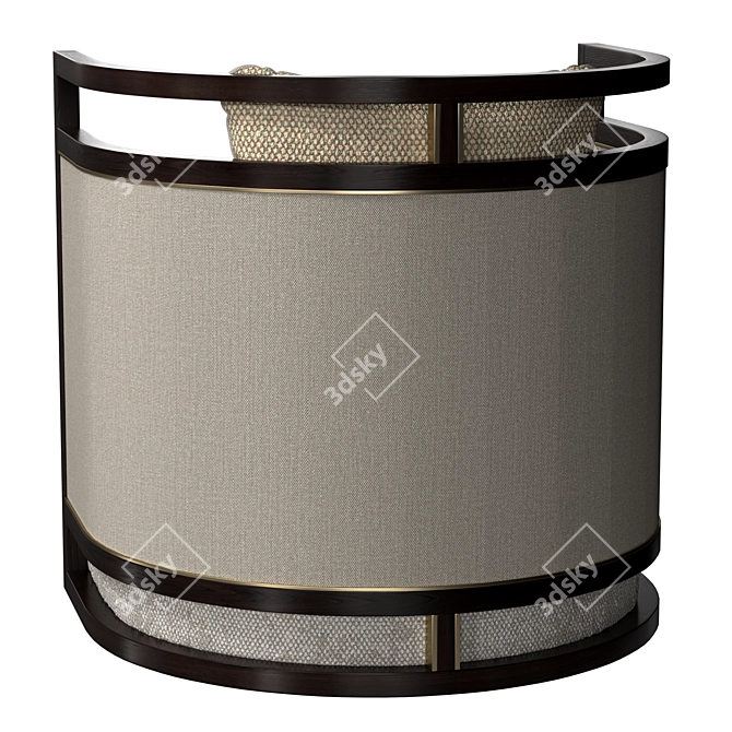 Elegant and Comfortable Minsk Armchair 3D model image 4