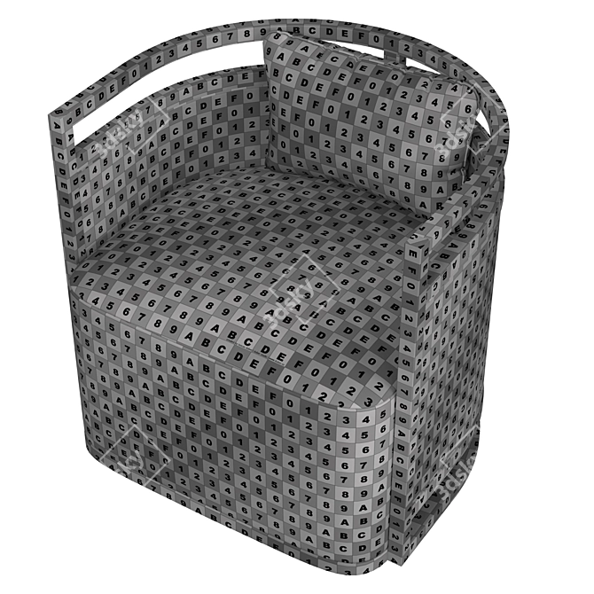 Elegant and Comfortable Minsk Armchair 3D model image 7