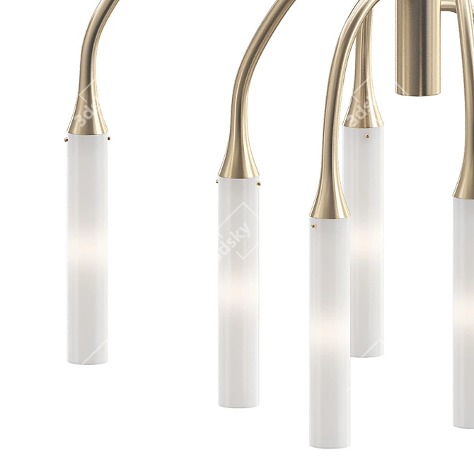 Elegant Crystal Chandelier 14521 3D model image 2