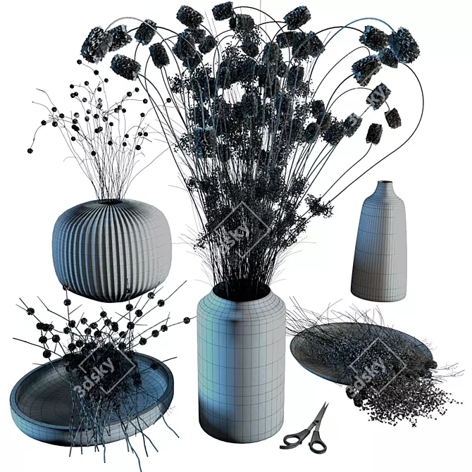 Chic Home Décor Set 3D model image 3