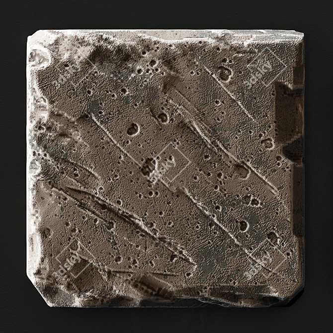 Stone Cube Panel - Classic Elegance for Any Space 3D model image 5