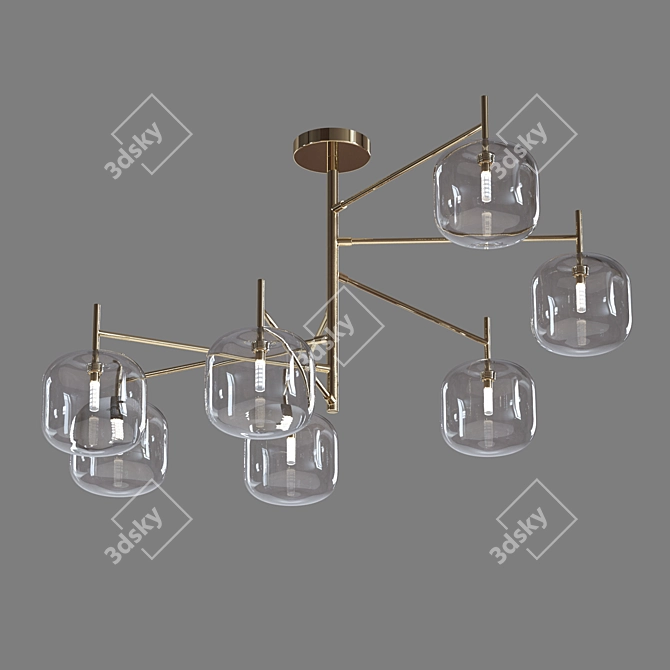 Eurosvet Jar 70128/7 Ceiling Chandelier 3D model image 2