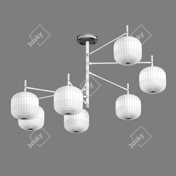 Eurosvet Jar 70128/7 Ceiling Chandelier 3D model image 3