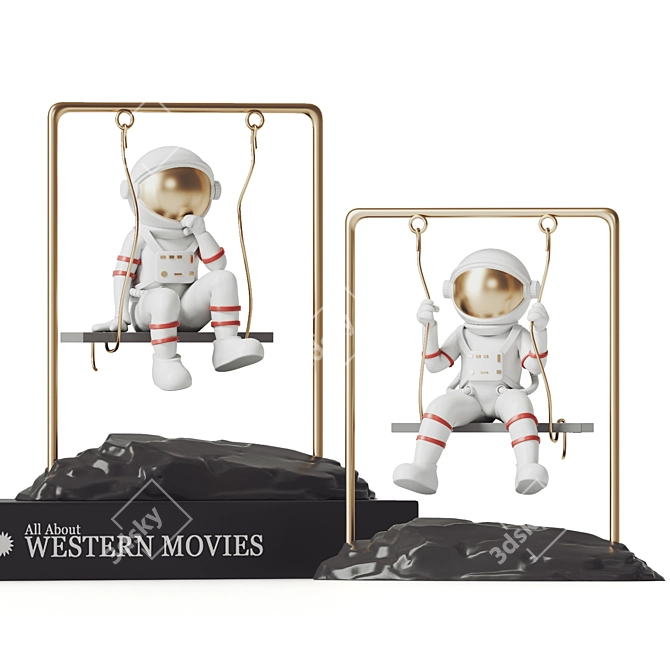 Cosmic Explorer: Astronaut 3D Model 3D model image 1