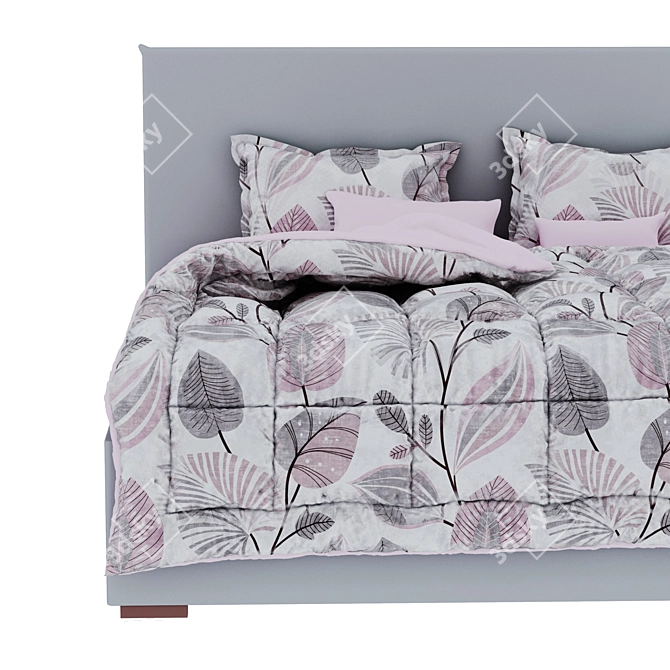 Sherst Grey Slipson Bed 180 3D model image 4