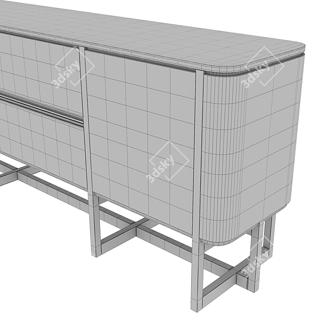 Elegant Mumbai Sideboard - Art. FFU280023AAA 3D model image 7
