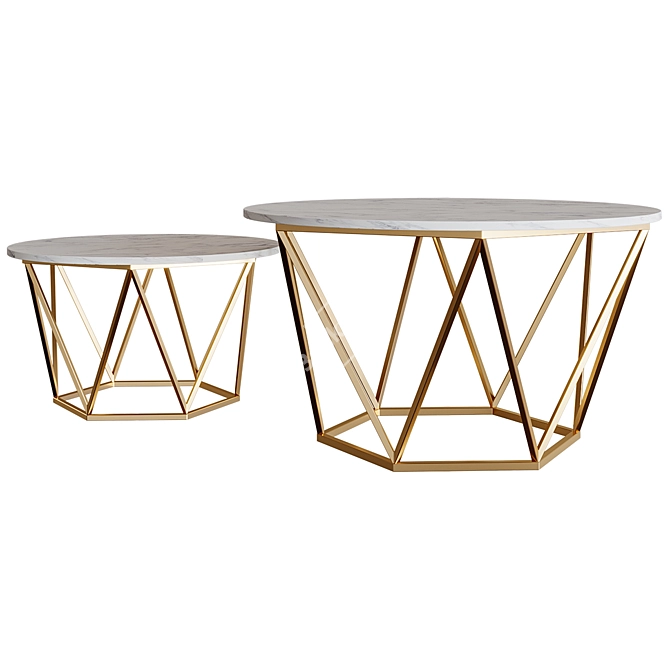 Canora Grey Coffee Table 3D model image 3