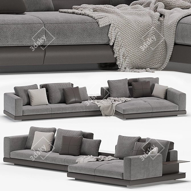Modular Minotti Connery Sofa: Stylish and Versatile 3D model image 1