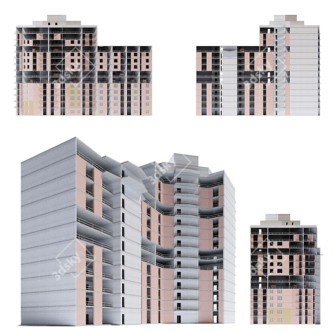 Construction LCD - Ideal for Background Usage 3D model image 2