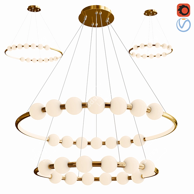 Contemporary Access CH Pendant Light 3D model image 4