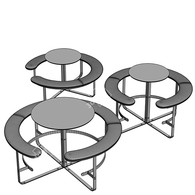 Corona7 Picnic: Ultimate Outdoor Seating 3D model image 3