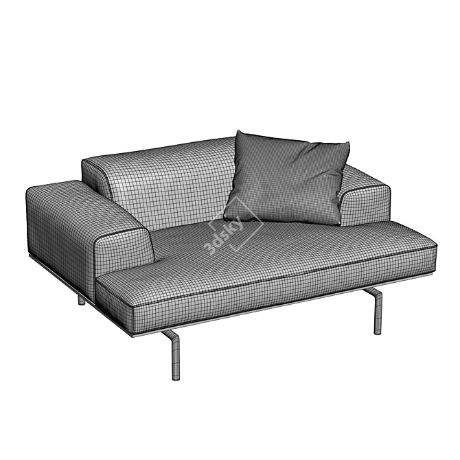 Sumo Chair: Ultimate Comfort in Corona7 3D model image 4