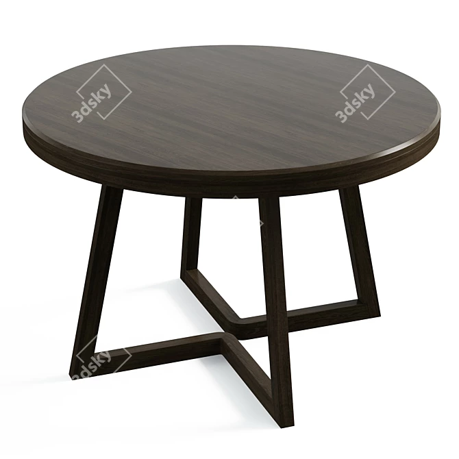 Coastal Farmhouse Enzo Dining Table 3D model image 3