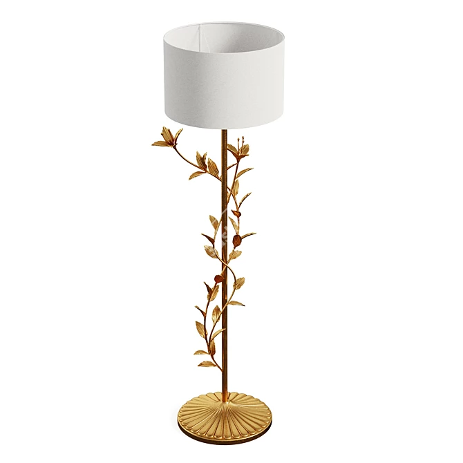 Gilded Beauty Floor Lamp 3D model image 2
