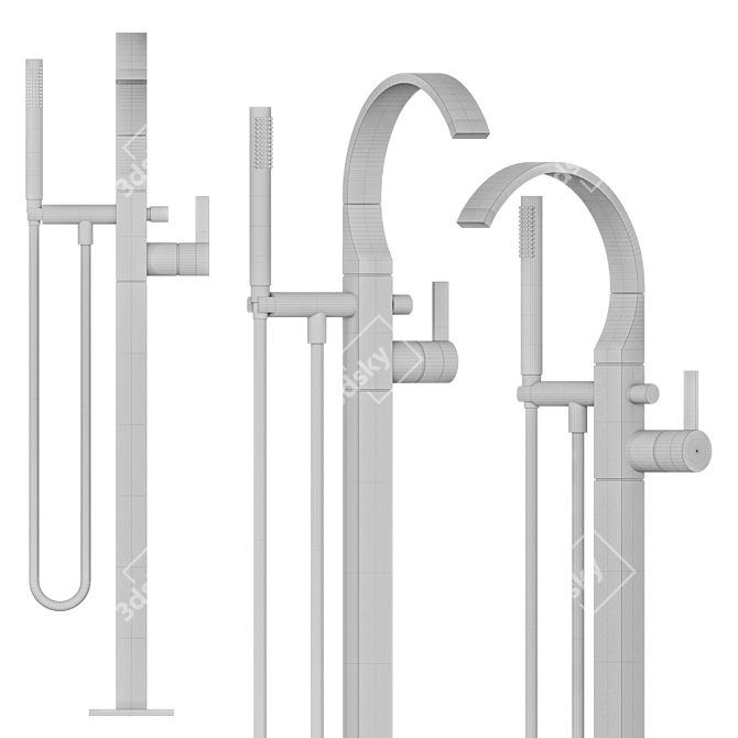 Cyo Dornbracht | Freestanding Bath Mixer 3D model image 4