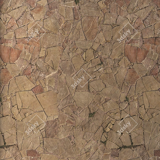 Seamless High Detail Stone Texture 3D model image 4