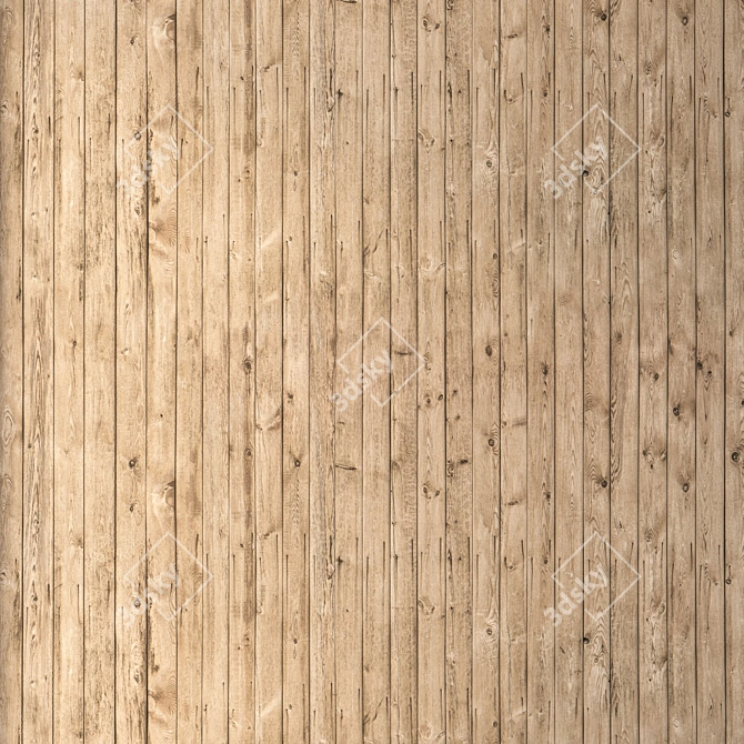 Seamless Detailed Wood Texture Kit 3D model image 4