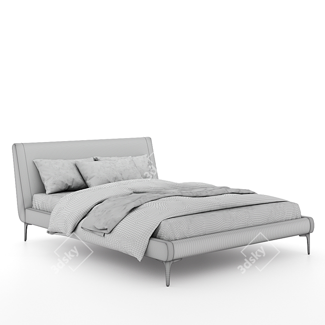 Metropolitan Platform Bed 3D model image 3