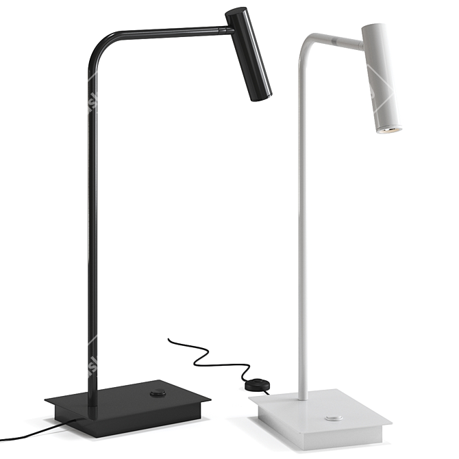 Elegant Sicily Decorative Table Lamp 3D model image 1