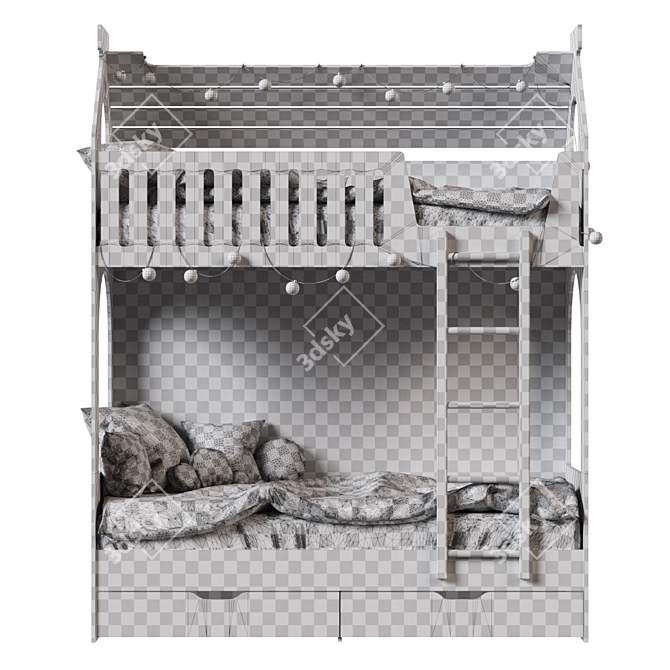 Skazka Dream Bed Set 3D model image 5