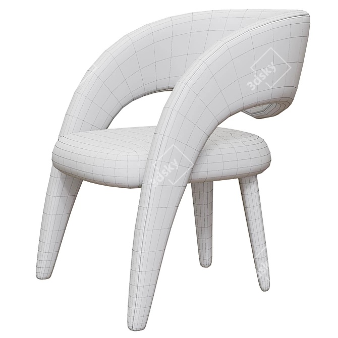 Greenapple Modern Armchair: Handcrafted Elegance 3D model image 12