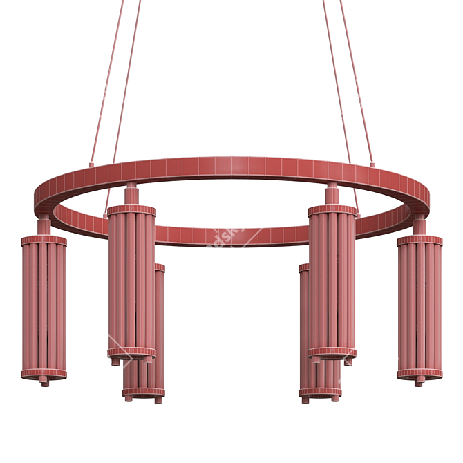 Sleek Hildis Ch Pendant: Modern Design 3D model image 2
