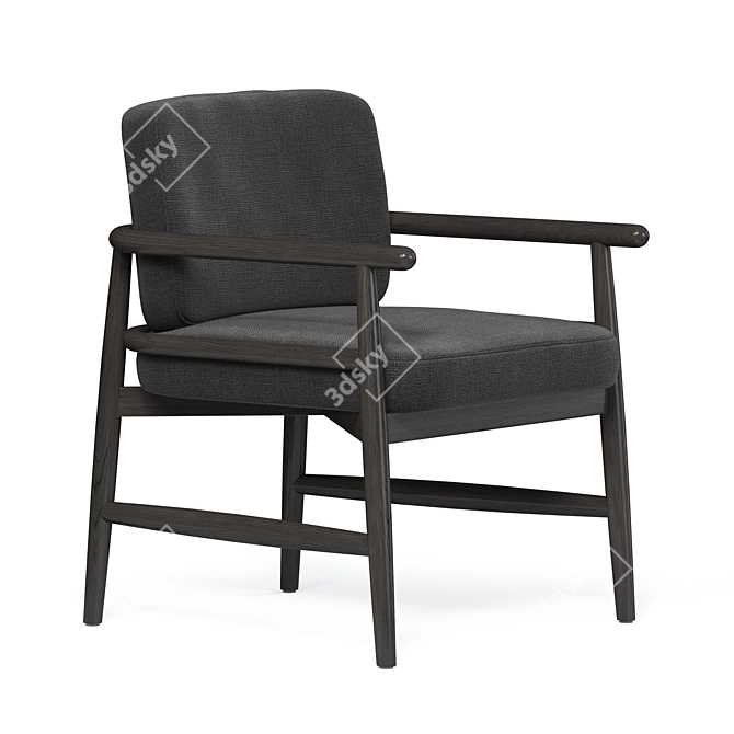 Elegant Teresina Armchair: Unmatched Comfort 3D model image 1