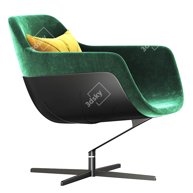 Modern 277 Auckland Armchair 3D model image 2