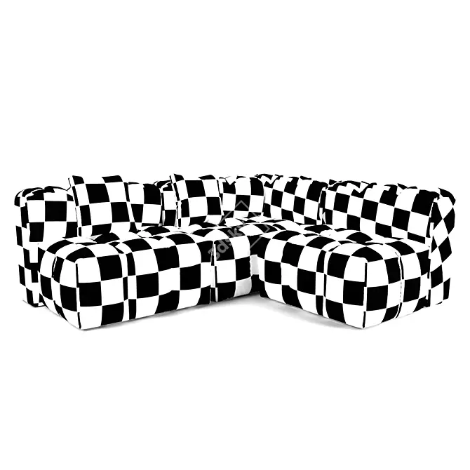 Modular Design Assembly Sofa 3D model image 2