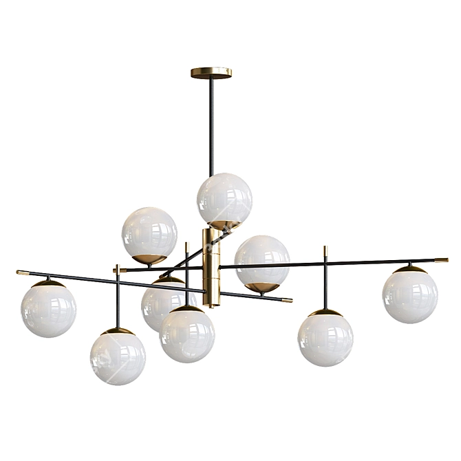 Retro-Glow Ceiling Lamp 3D model image 1