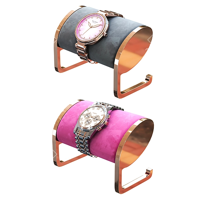 Bracelet & Watch Stand: Stylish Display 3D model image 3