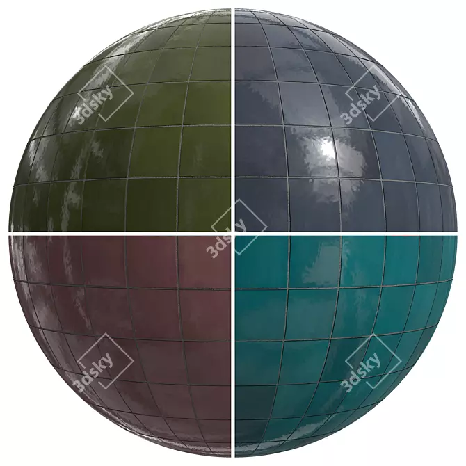 Colorful Riviera: 4K PBR Material 3D model image 1