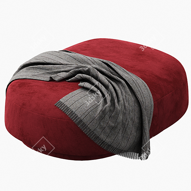 Sleek Tacchini Julep Ottoman 3D model image 2