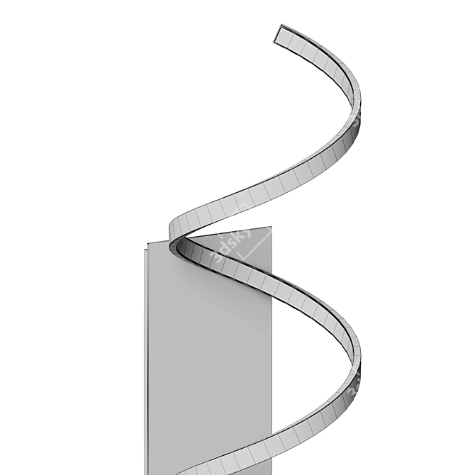 Spiral Glow Wall Sconce: Synergy Illuminate 3D model image 4