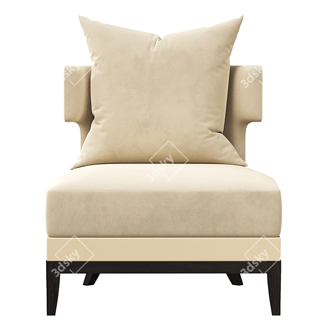 Luxury GOODWIN Armchair 3D model image 3