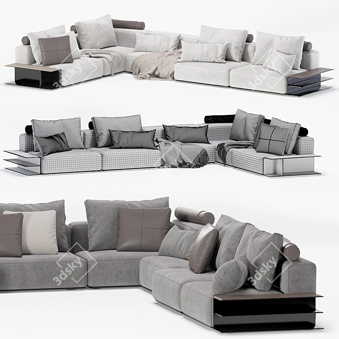 Poliform Westside Sofa: Contemporary Comfort 3D model image 7