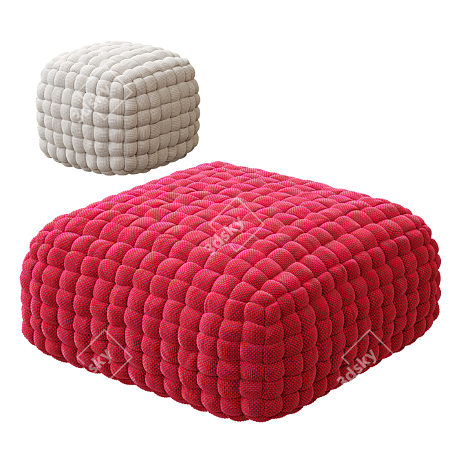 Paola Lenti TOBIT Pouf 3D model image 1