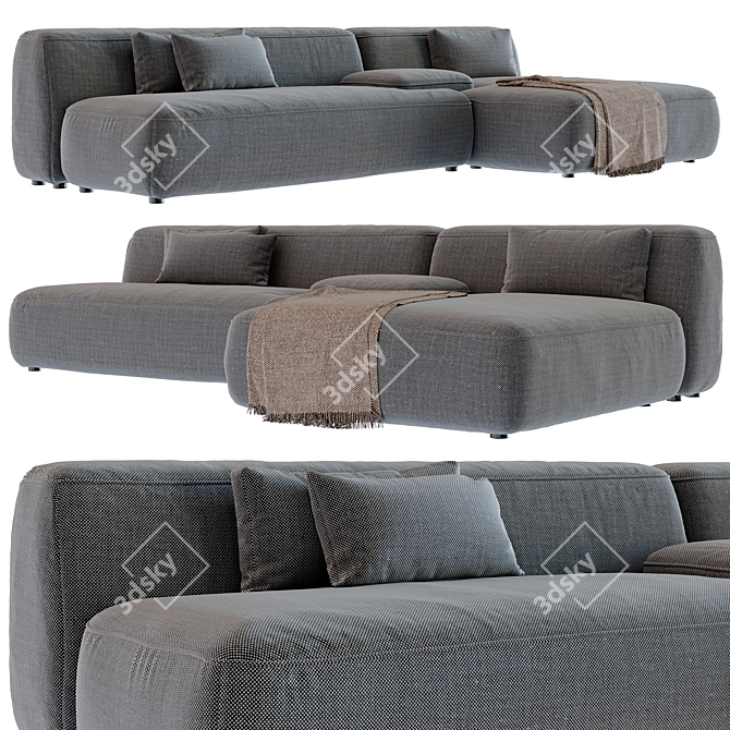 Lema Cloud Sofa: Modern Design & Premium Materials 3D model image 1