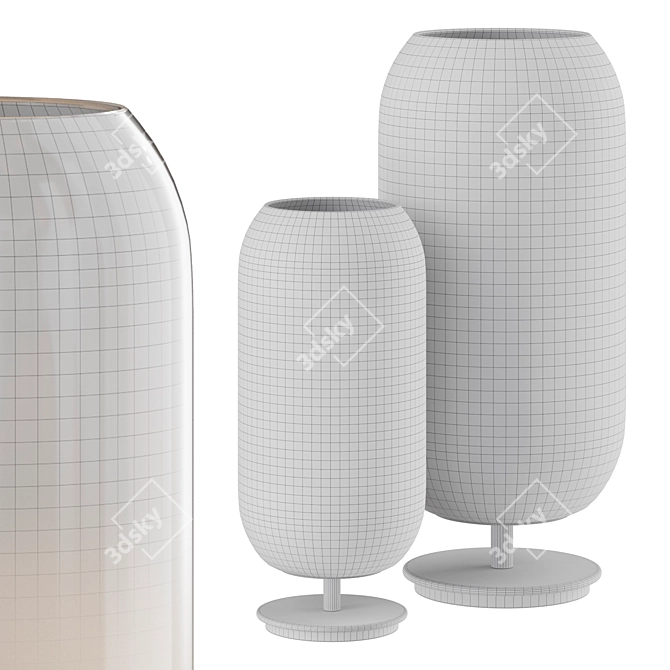 Handcrafted Beauty: Artemide GOPLE Table Lamp 3D model image 2