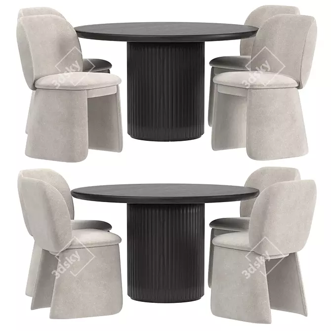 Regal Dining Set: ASPLUND PLAIS ROYAL 3D model image 1