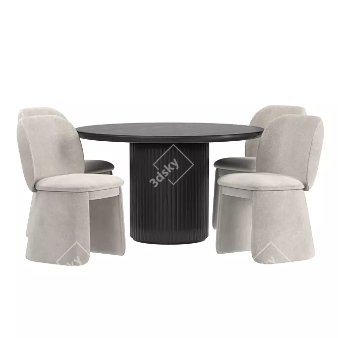 Regal Dining Set: ASPLUND PLAIS ROYAL 3D model image 2