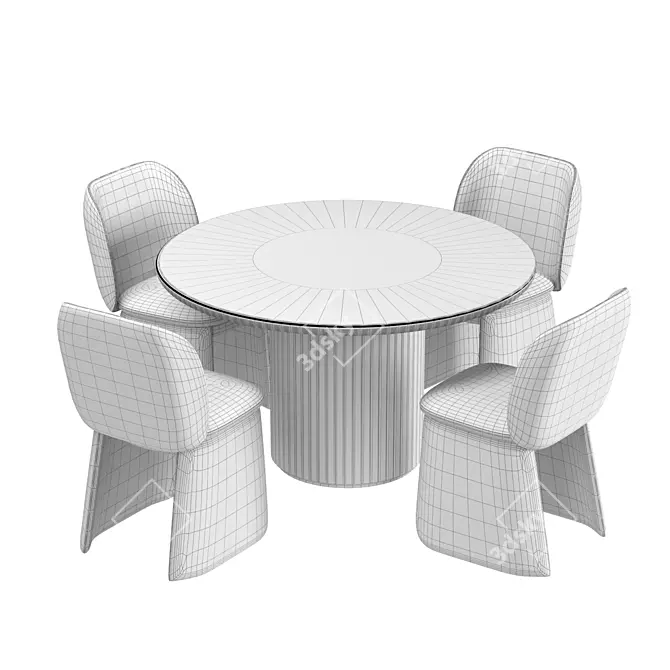 Regal Dining Set: ASPLUND PLAIS ROYAL 3D model image 3