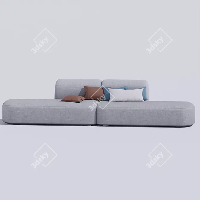 Comfy Chic Sofa 3D model image 1